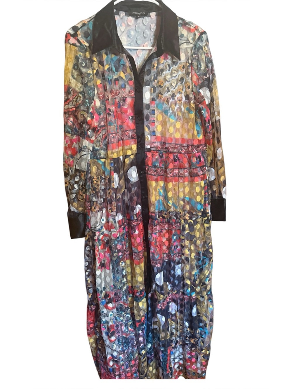 CQ by CQ bold contemporary abstract long sleeve Size medium anthro Anthropologie